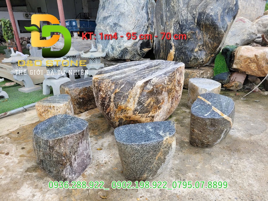 BÀN GHẾ ĐÁ MỸ NGHỆ TỰ NHIÊN - Ảnh 5
